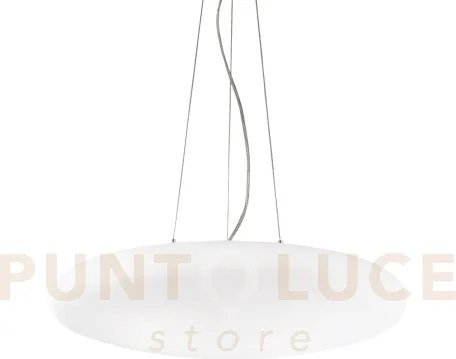 Smarties lampadario sospeso in vetro e cavi di acciaio 3 luci attac...