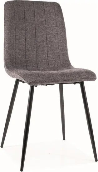 Sedia Alan Brego grigio18/nero