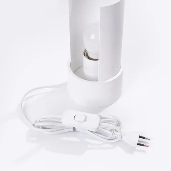 Sollux SL.1675 - Lampada da tavolo FLASH 1xE27/15W/230V bianco