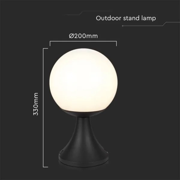 Lampada da esterno 1xE27/60W/230V IP44 33 cm nero