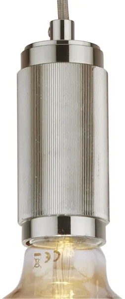 Searchlight 77651SS - Lampada a sospensione con cavo SUSPENSION 1xE27/60W/230V Argento