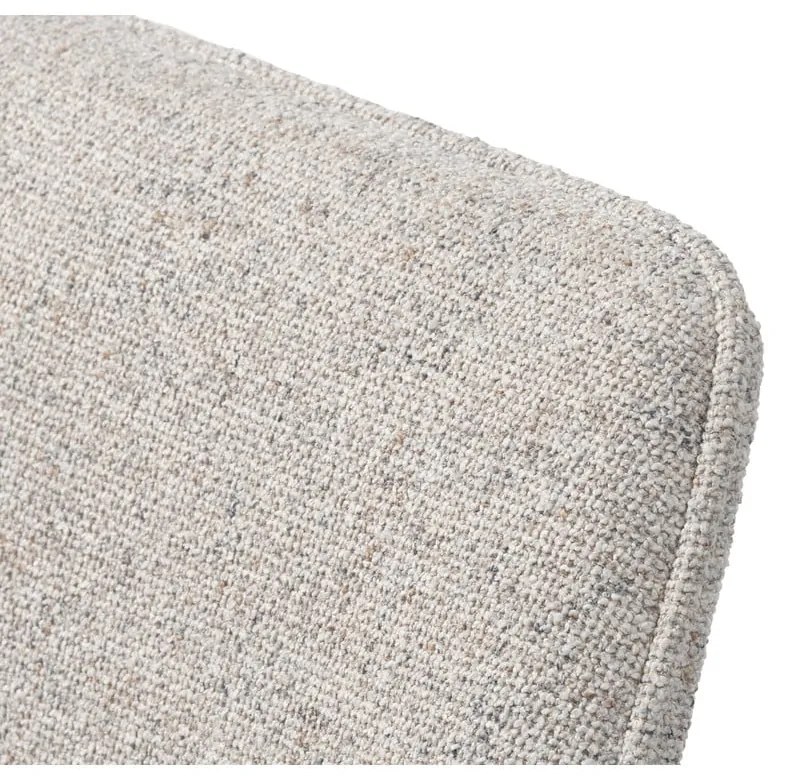 Sedia da pranzo grigio chiaro in imbottito con braccioli Alma – Unique Furniture