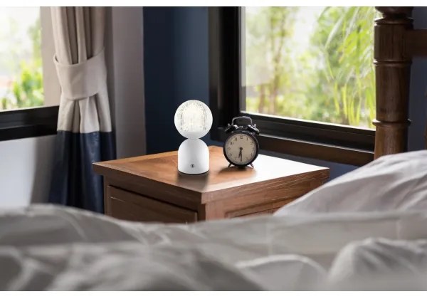 Globo 21007W - Lampada da tavolo LED dimmerabile con funzione Touch JULSY LED/2,5W/3,7V bianco