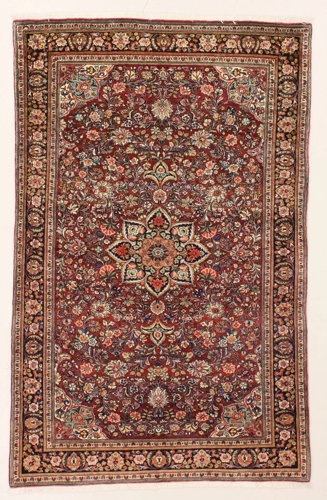 Sarouk Tappeto 130x200 (Iran) Annodato A Mano