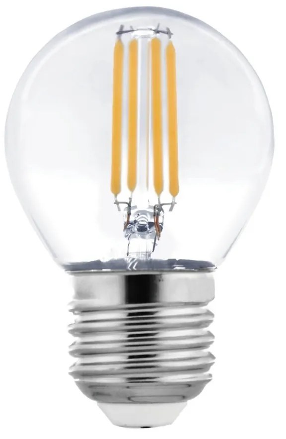 Lampada LED E27 6W a Filamento 140 lm/W Dimmerabile - G45 Colore Bianco Caldo 2.700K