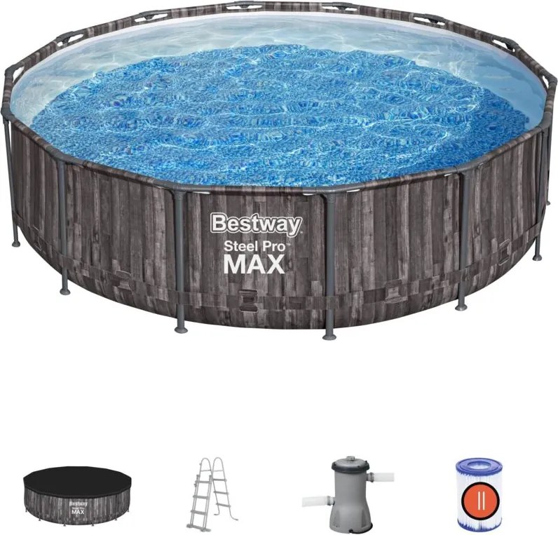 Bestway 5614Z-5 Set piscina fuori terra Steel Pro MAX da 427x107 cm