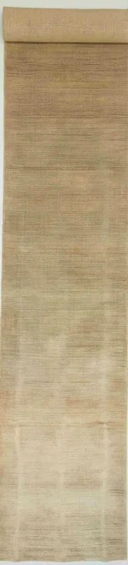 Loribaft Tappeto orientale 500x80 Beige (Indian) Realizzato A Mano