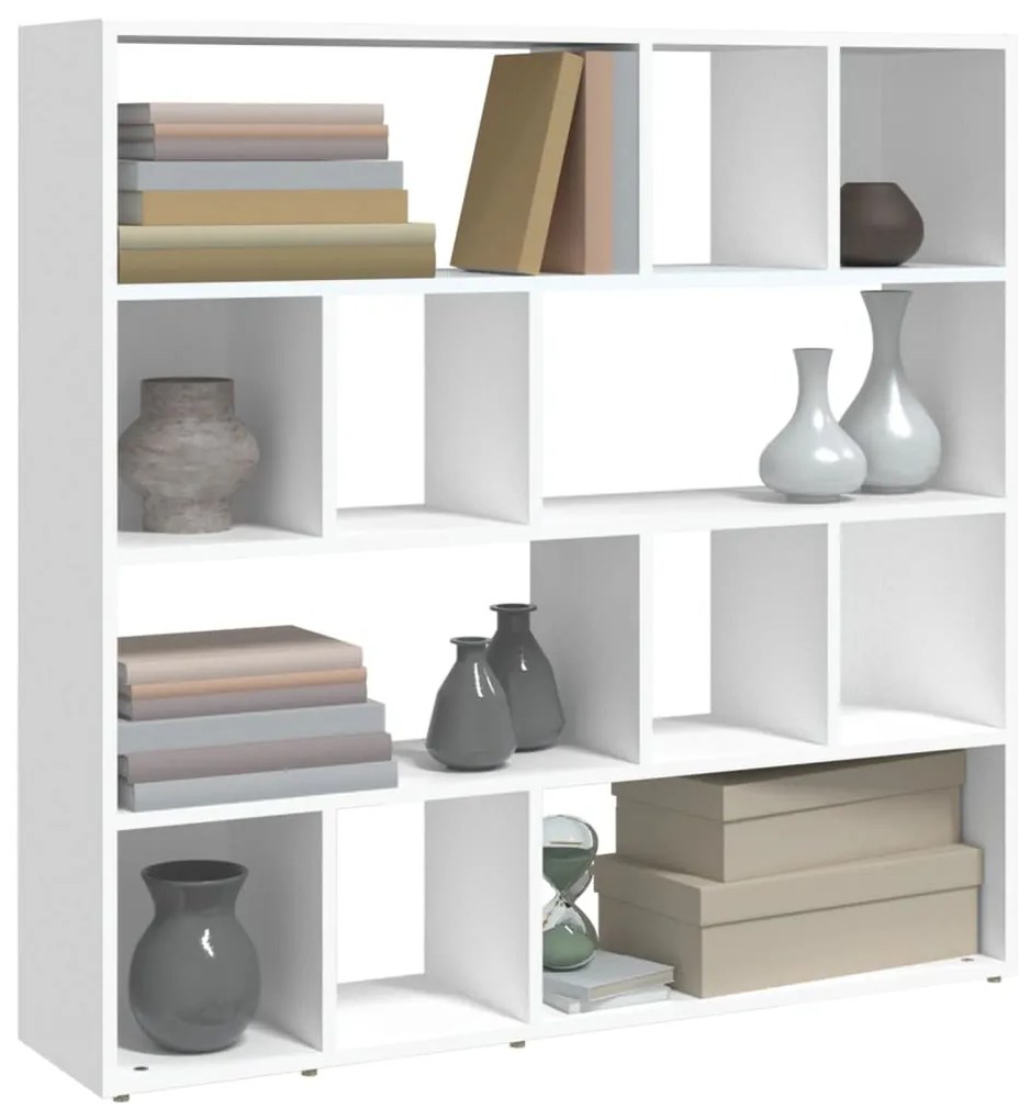 Libreria/divisorio bianco 105x24x102 cm