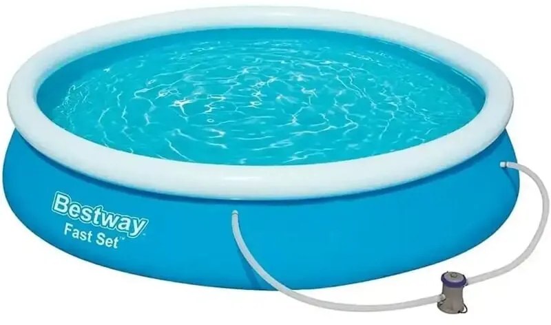 Bestway - Piscina Fast Set Autoportante Tonda Cm.366X76H. - kg.14,0 -lt.5.377 -filtro cartuccia (art.57274)