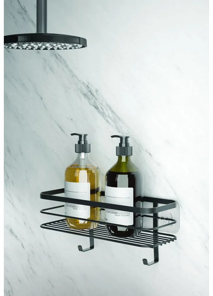 Mensola da parete nera per il bagno Origin - Metaltex