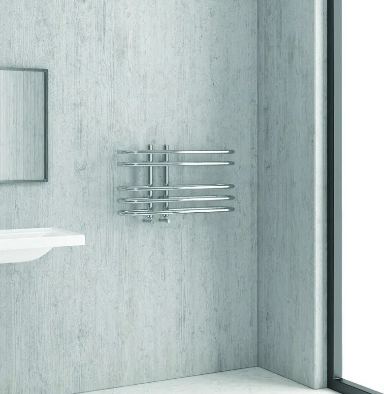 Scalda salviette termoarredo 700x400mm finitura cromata | KAM-379 - KAMALU