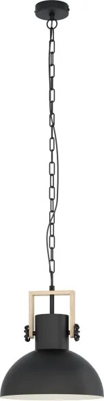 Eglo 44056 - Lampadario a catena LUBENHAM 1xE27/28W/230V