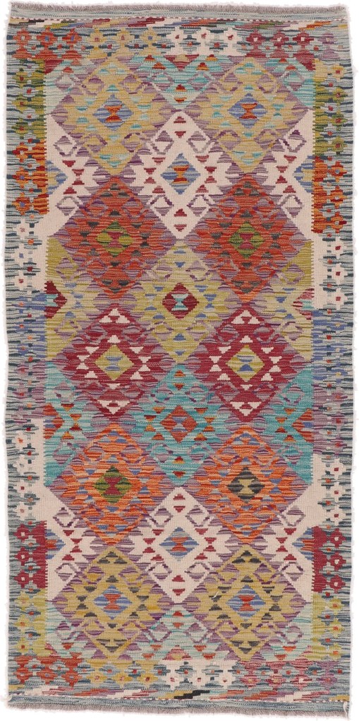 Kilim Tappeto 100 x 200 (Afghanistan) Tessuto A Mano