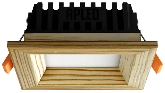 APLED - Lampada LED SQUARE WOODLINE LED/3W/230V 3000K 9x9 cm pino legno solido