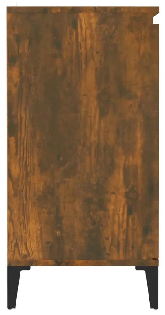 Credenza rovere fumo 60x35x70 cm in legno multistrato
