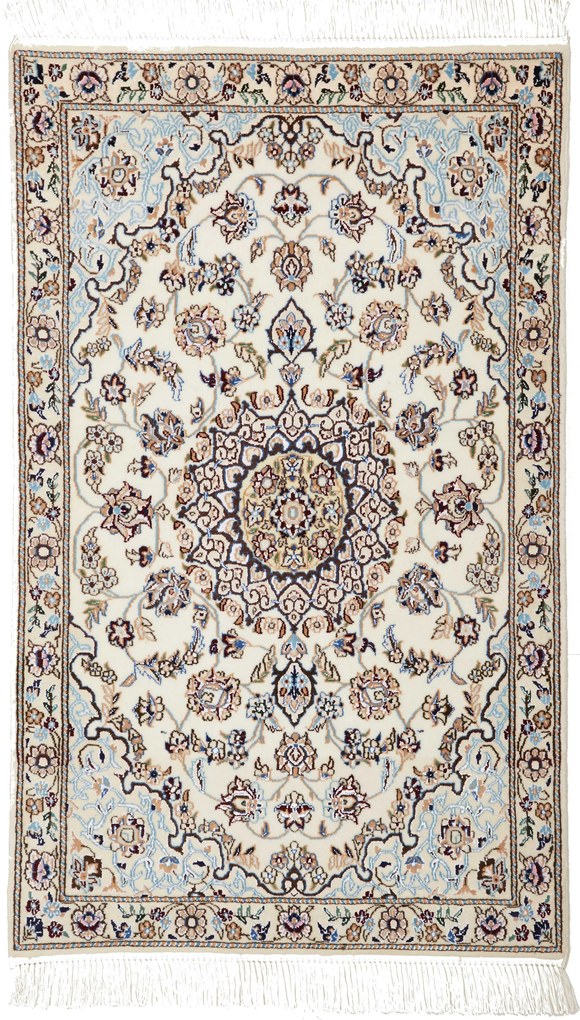 Nain Tappeto 60 x 100 Beige (Iran) Annodato A Mano