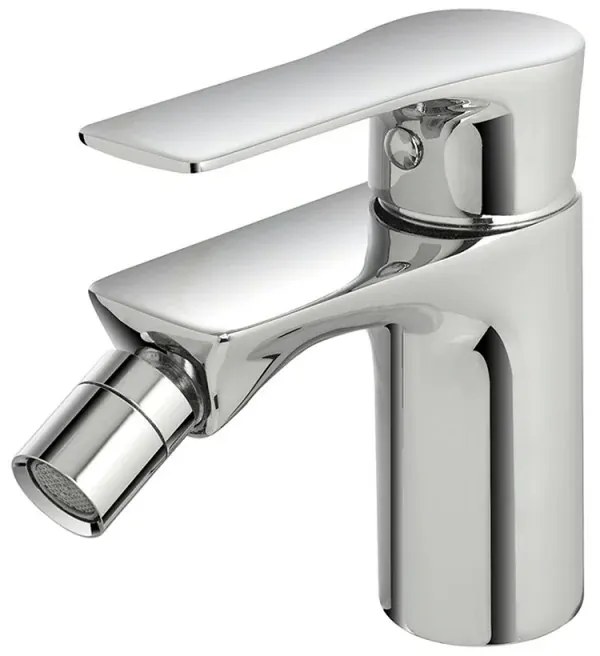 Set miscelatori lavabo alto bidet e doccia con deviatore in ottone Flat