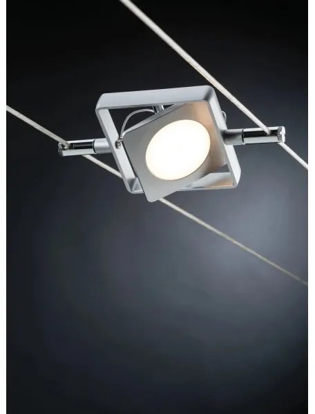 Paulmann 94107 - Set 4x LED da 4,3 W, faretto per sistema a cavo MAC 230 V