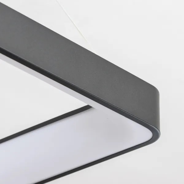 Brilagi - Lampadario a sospensione LED dimmerabile FALCON II LED/125W/230V 60x60 cm nero + telecomando