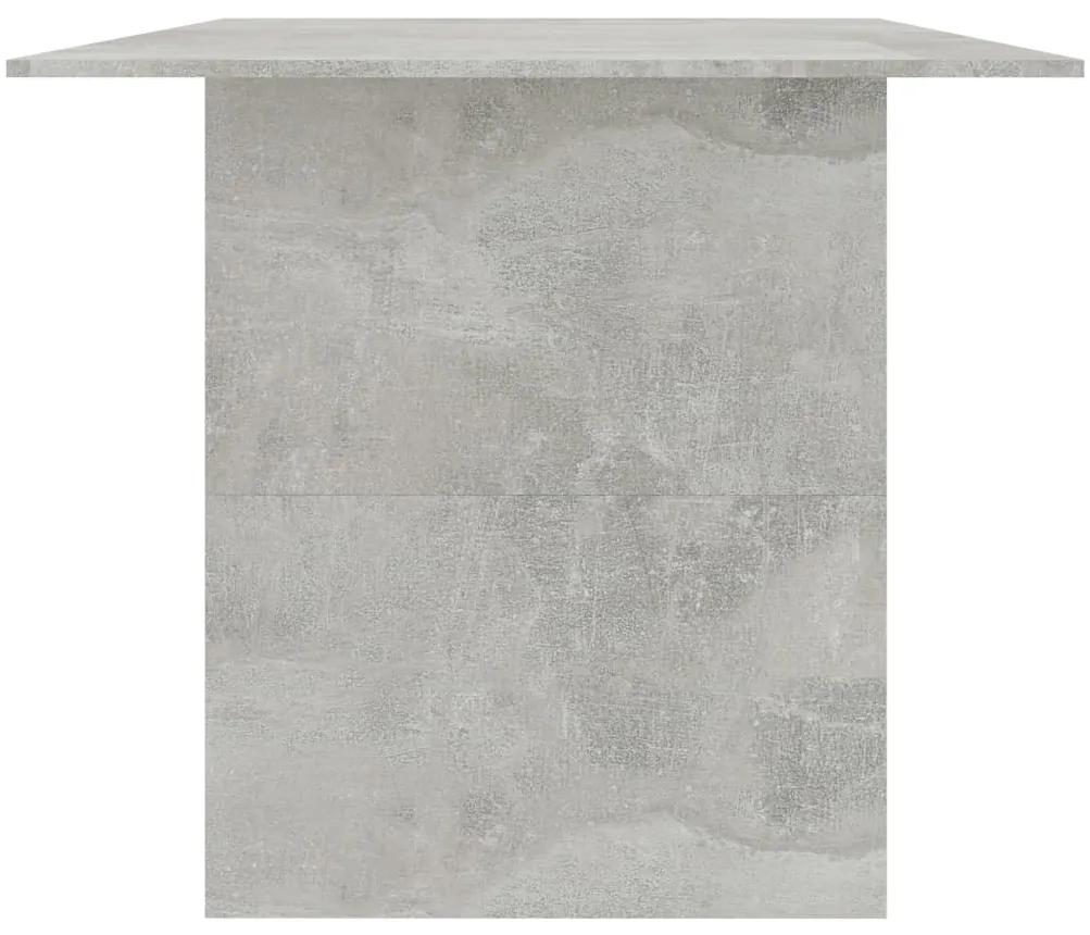 Tavolo da pranzo grigio cemento 180x90x76 cm legno multistrato