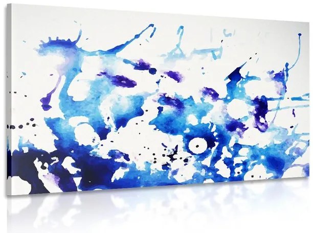 Quadro su tela – Acquerello blu in stile astratto
