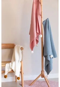Copertina in cotone Benys Blu Oceanico - Sklum