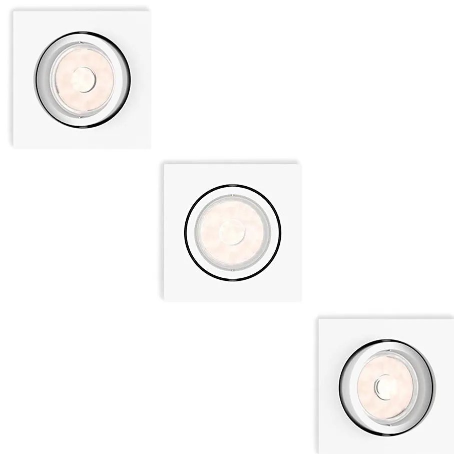 Philips 50193/31/PN - SET 3x Lampada da incasso ENNEPER 1xGU10/5,5W/230V