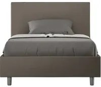 Letto 1 Piazza e Mezzo 120x210 cm Senza Rete Adele Cappuccino