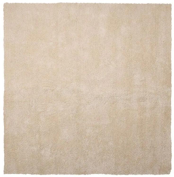 Tappeto shaggy beige chiaro 200 x 200 cm DEMRE Beliani