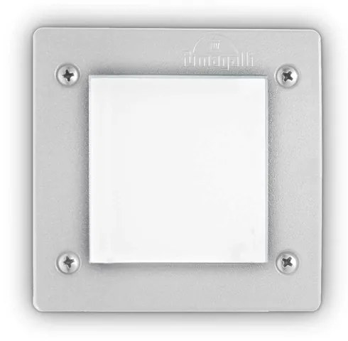 Lampada Da Incasso Moderna Quadrata Avenue Plastiche Bianche 1 Luce Gx53 W 4000K