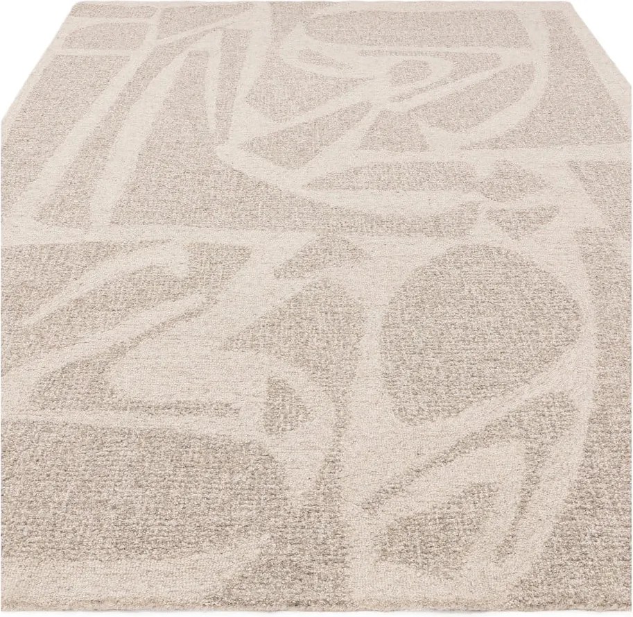 Tappeto in lana tessuta a mano color crema 120x170 cm Loxley - Asiatic Carpets