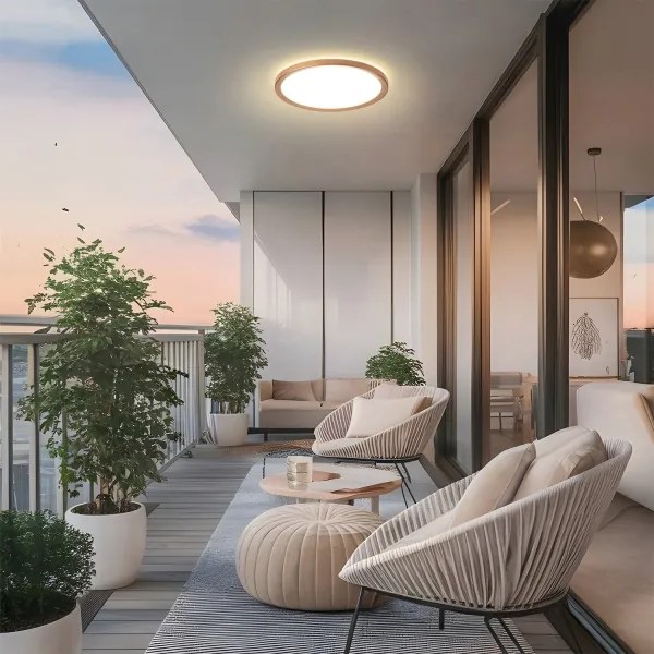 Brilagi - Plafoniera LED per bagno ULTRA SOTTILE LED/24W/230V Ø 42 cm oro rosa IP54