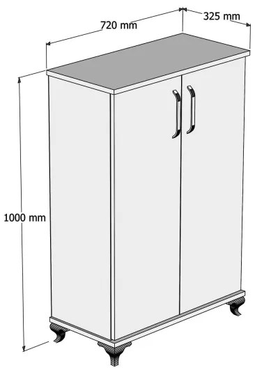 Scarpiera ASTA 100x72 cm bianca