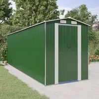 Capanno da Giardino Verde 192x606x223 cm Acciaio Zincato 3147432