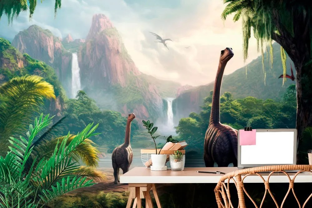 Carta da parati – Terra dei dinosauri
