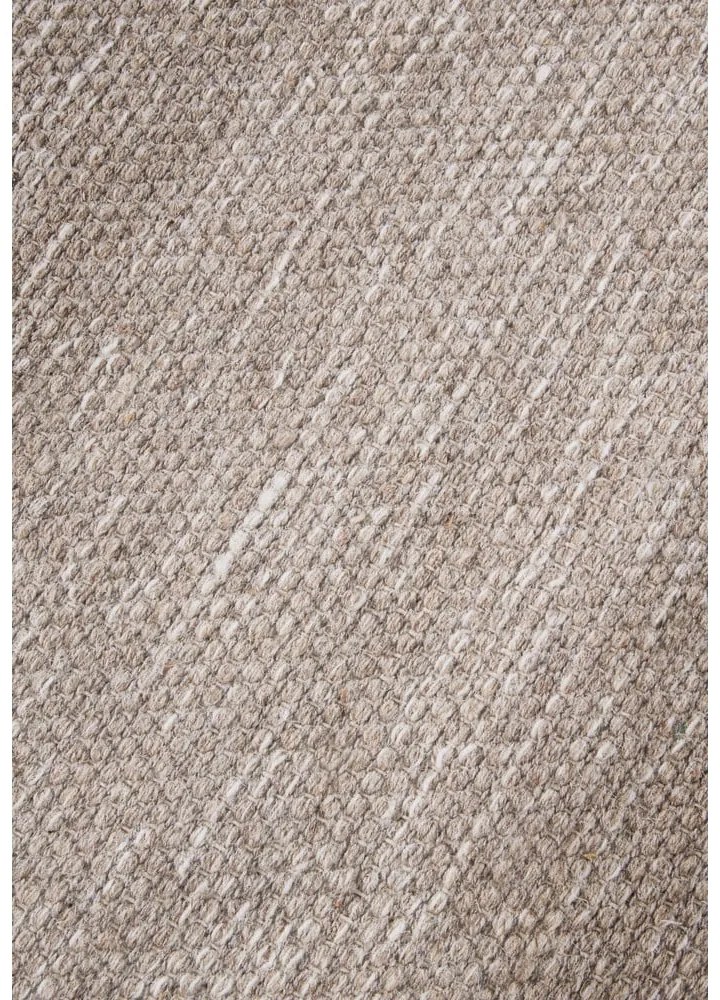 Passatoia beige tessuta a mano in misto lana 80x200 cm Pradesh Linen White - Elle Decoration