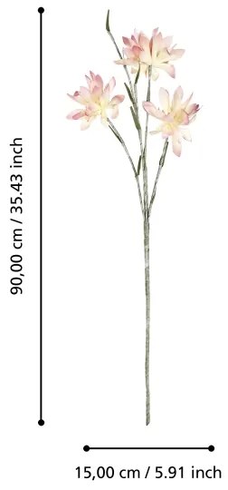 Eglo 428239 - Fiore artificiale MEHAKIT 90 cm rosa