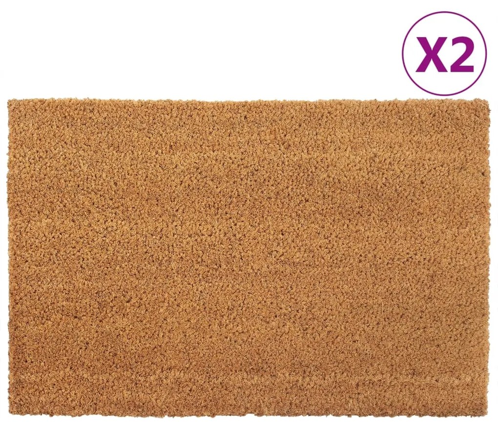 Zerbini 2 Pz Naturale 40x60 Cm İn Fibra Di Cocco /