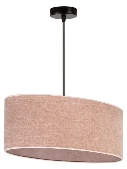 Duolla - Lampadario a sospensione con filo OVAL 1xE27/15W/230V rosa