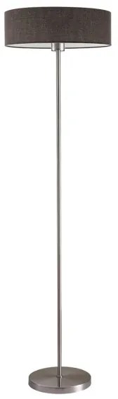 Lampada da terra LED TUNJA 1xE27/20W/230V Ø 38 cm cromo opaco/marrone