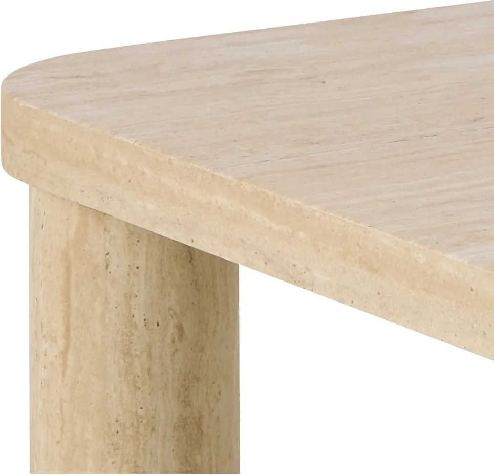 Tavolino beige effetto marmo 60x60 cm Solano - Actona