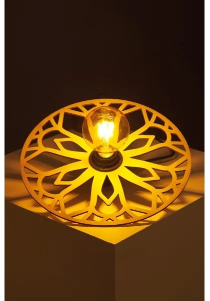 Lampadario a sospensione con filo FALCO 1xE27/60W/230V diametro 30 cm beige