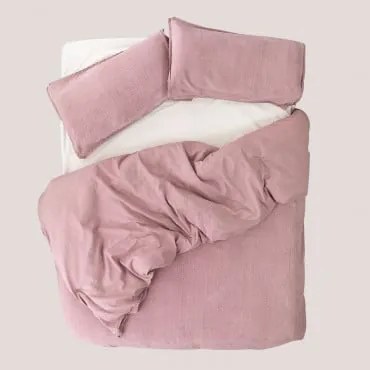Copripiumino in cotone Alaska Marrone Nocciola & 150 x 220 cm - Sklum