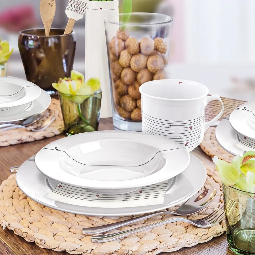 Set da pranzo in porcellana 18 pz – Orion