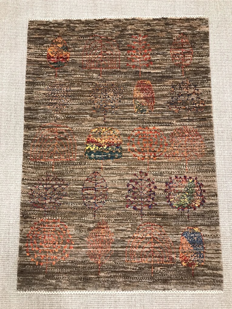 Loribaft Tappeto 80x120 Marrone (Iran) Annodato A Mano