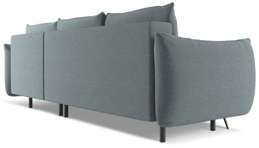 Divano angolare azzurro (con penisola a destra) Malie – Makamii