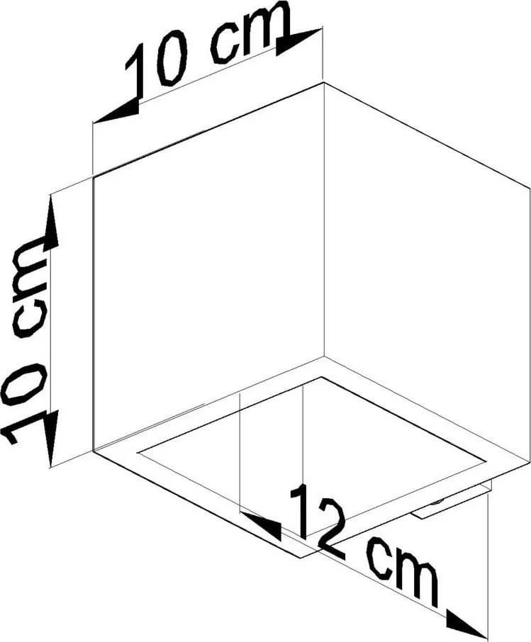 Lampada da parete in legno Geo - Sollux