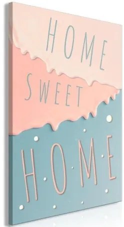 Quadro - Inscriptions: Home Sweet Home (1 Part) Vertical