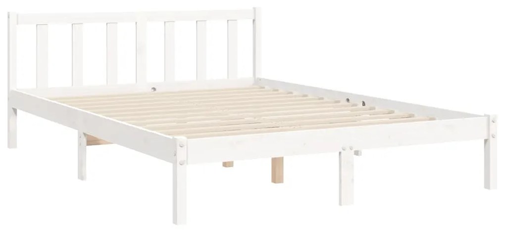 Giroletto con Testiera Bianco Small Double Legno Massello