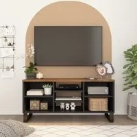 Mobile TV 100x33x46cm Legno Massello Mango e Legno Multistratocod mxl 81004